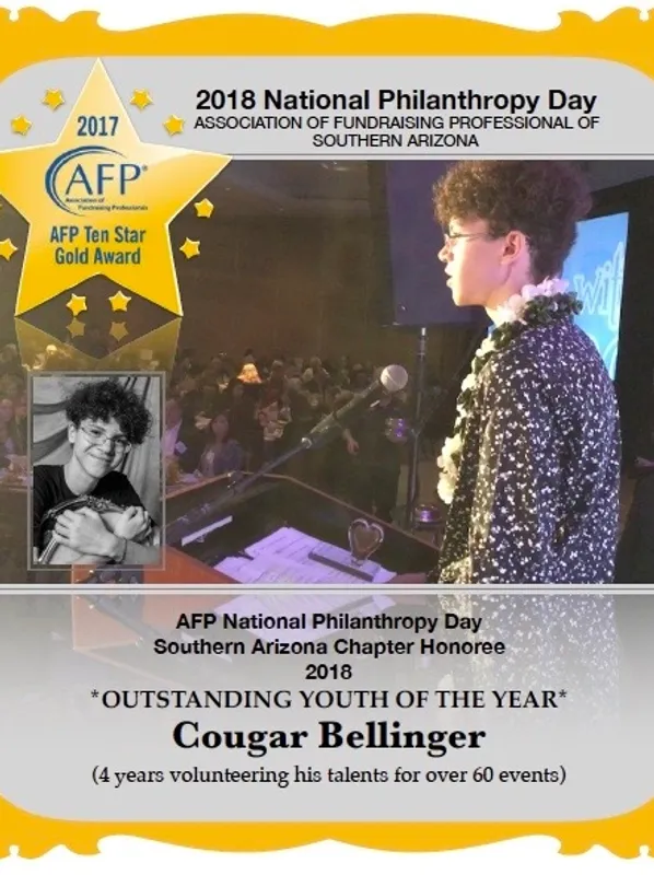 Image showing Cougar giving speech at AFP award ceremony
